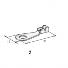 OČESNA SPONKA GND 1÷2,5mm2 M6