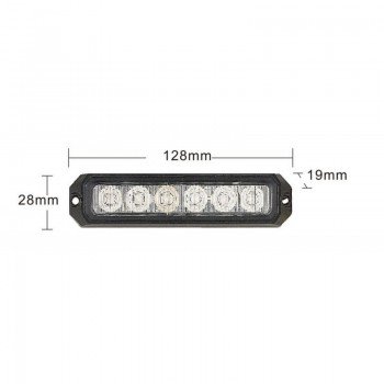 LED STROBOSKOPSKA LUČKA 6XLED 12/24V 1293
