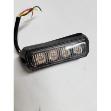 LED STROBO 4 X LED 12/24V ORANŽNA R65 R10 1303