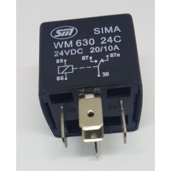 RELE 24V 5 PINSKI 10/20A 1321