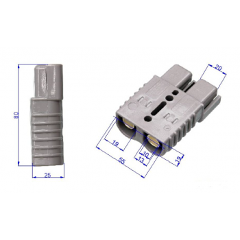 konektor 2 polni za viličarje močnostni 175A 600V šifra 146 konektor 2 polni za viličarje močnostni 175A 600V šifra 146
