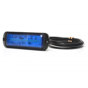 LED Opozorilna luč, modra - W1471 ( Z dvema načinoma utripanja in možnostjo sinhronizacije)