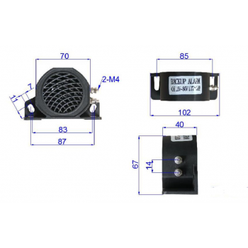 PISKAČ ZA VZVRATNO VOŽNJO ZA VILIČARJE 12V-80V 148 