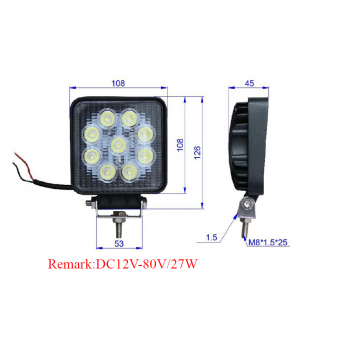 LED DELOVNA LUČ ZA VILIČARJE 12V-80V 27W 149