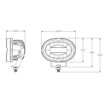 LED DELOVNA LUČ RDEČA 16W 1304 