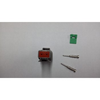 4052 Deutsch konektor 2 polni z moškimi končniki in zaklopom