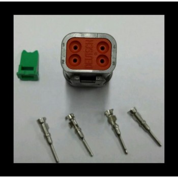 4054 Deutsch konektor 4 polni z moškimi končniki in zaklopom