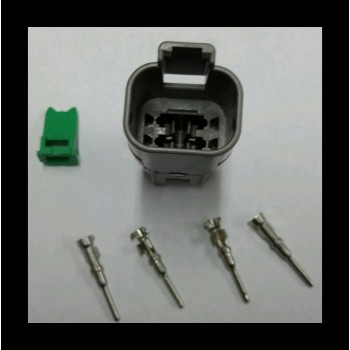 4054 Deutsch konektor 4 polni z moškimi končniki in zaklopom