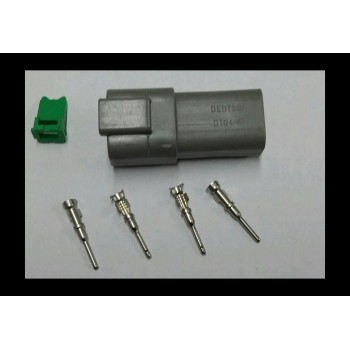 4054 Deutsch konektor 4 polni z moškimi končniki in zaklopom