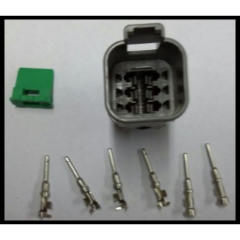 4056 Deutsch konektor 6 polni z moškimi končniki in zaklopom