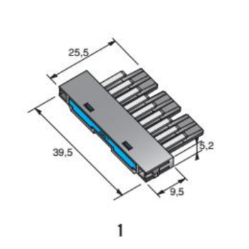 moški 9-polni konektor 