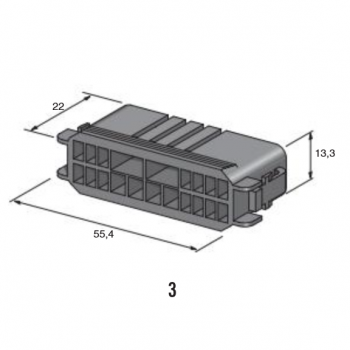 ženski konektor 18- polni