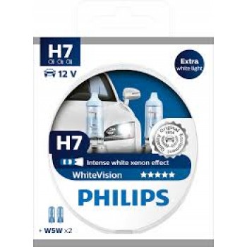 ŽARNICA H7 WhiteVision PHILIPS 12V 55W PX26d 12972WHVSM 2kos 78888728