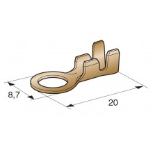 OČESNA SPONKA STDL22 1÷2,5mm2 M4