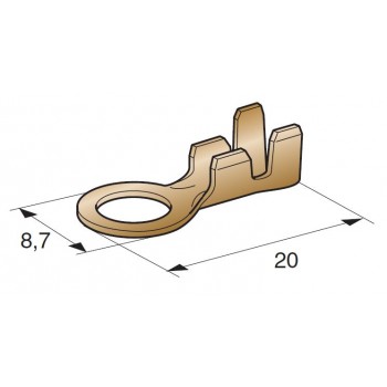 OČESNA SPONKA STDL22 1÷2,5mm2 M4