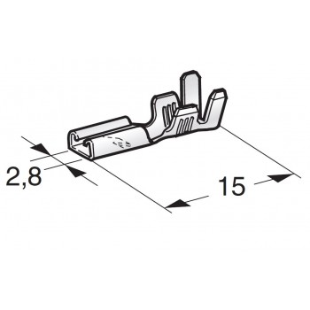 KABELSKI KONČNIK FASTON F280 WITH LOCKING NOTCH 1101700