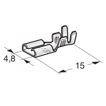 KABELSKI KONČNIK FASTON F480 WITH LOCKING NOTCH 1101710