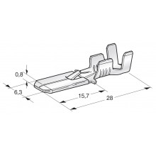 KABELSKI KONČNIK FASTON M630 WITH LOCKING NOTCH 1901660