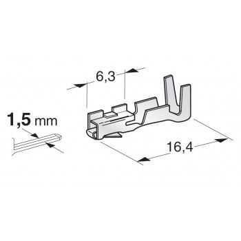 KABELSKI KONČNIK FOR SEAL CONNECTORS METRIPACK F150 1105500
