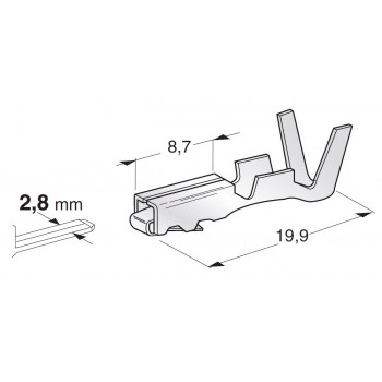 KABELSKI KONČNIK FOR SEAL CONNECTORS METRIPACK F280 1104510