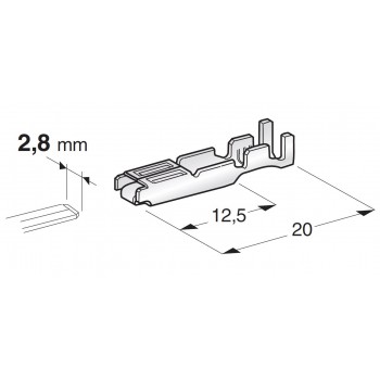 KABELSKI KONČNIK FOR SEAL CONNECTORS MARK II F280 1102000