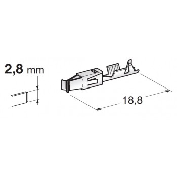 KABELSKI KONČNIK FOR SEAL CONNECTORS JPT F280 1105615