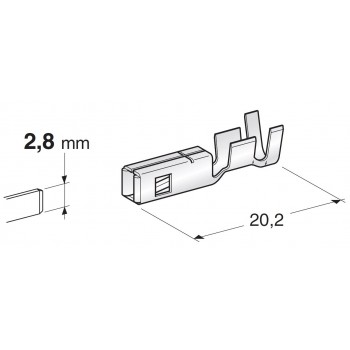 KABELSKI KONČNIK FOR SEAL CONNECTORS SICMA2 F280 1105660