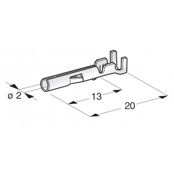KABELSKI KONČNIK PIN MATE-N-LOCK F2 1201200