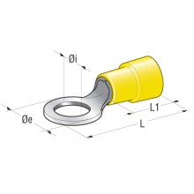 OČESNA SPONKA POL IZOLIRANA M10