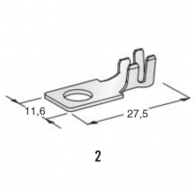KABELSKI KONČNIK MIDI 2.5÷4mm2 M5