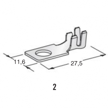 KABELSKI KONČNIK MIDI 2.5÷4mm2 M5