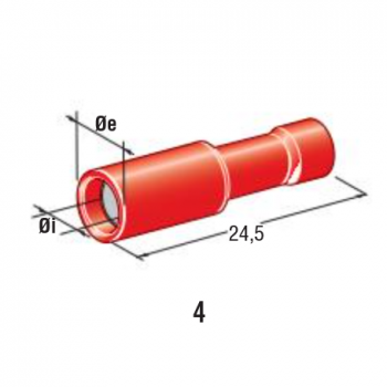 ženski kabelski konektor BULLET FD4