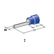 kabelski končnik PIN D1,9