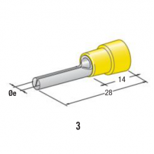 kabelski končnik PIN D2,7