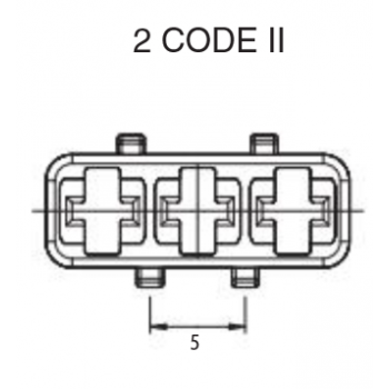 KONEKTOR HP6 ŽENSKI 3 POL COD. 2