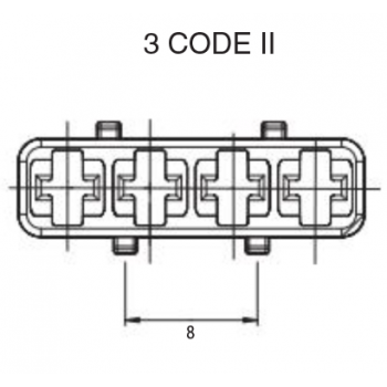 KONEKTOR HP6 ŽENSKI 4 POL COD. 2