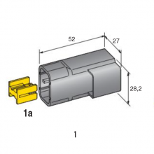 MOČNOSTNI KONEKTOR 2 POL MOŠKI