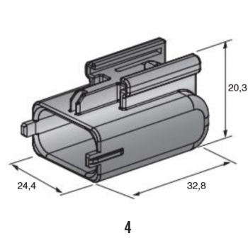 KAPICA ZA KONEKTORJE C 280 3 POL