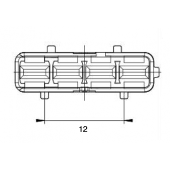 KONEKTOR C 280 4 POL ŽENSKI 12mm