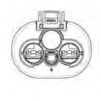 VODOTESNI ŽENSKI KONEKTOR 3 POL