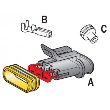 VODOTESNI KONEKTOR 3 POL ŽENSKI SUPERSEAL 1,5