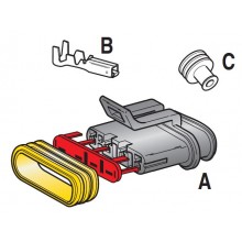 VODOTESNI KONEKTOR 4 POL ŽENSKI SUPERSEAL 1,5