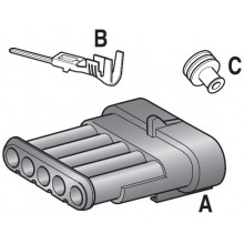 VODOTESNI KONEKTOR 5 POL MOŠKI SUPERSEAL 1,5