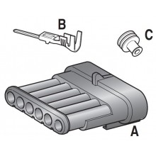 VODOTESNI KONEKTOR 6 POL MOŠKI SUPERSEAL 1,5