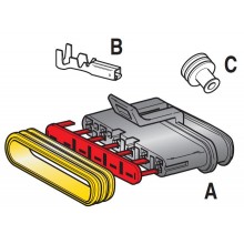VODOTESNI KONEKTOR 6 POL ŽENSKI SUPERSEAL 1,5