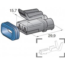 VODOTESNI KONENTOR ŽENSKI SEAL 2.8 2 POL
