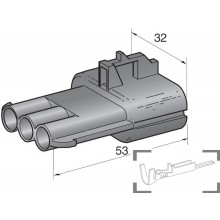 VODOTESNI KONENTOR MOŠKI SEAL 2.8 3 POL