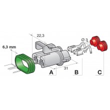 VODOTESNI KONENTOR ŽENSKI SEAL 6.3 2 POL
