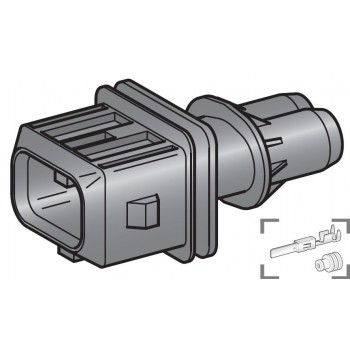 JPT VODOTESNI KONEKTOR MOŠKI 2 POL