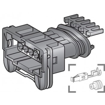 JPT VODOTESNI KONEKTOR ŽENSKI 5 POL